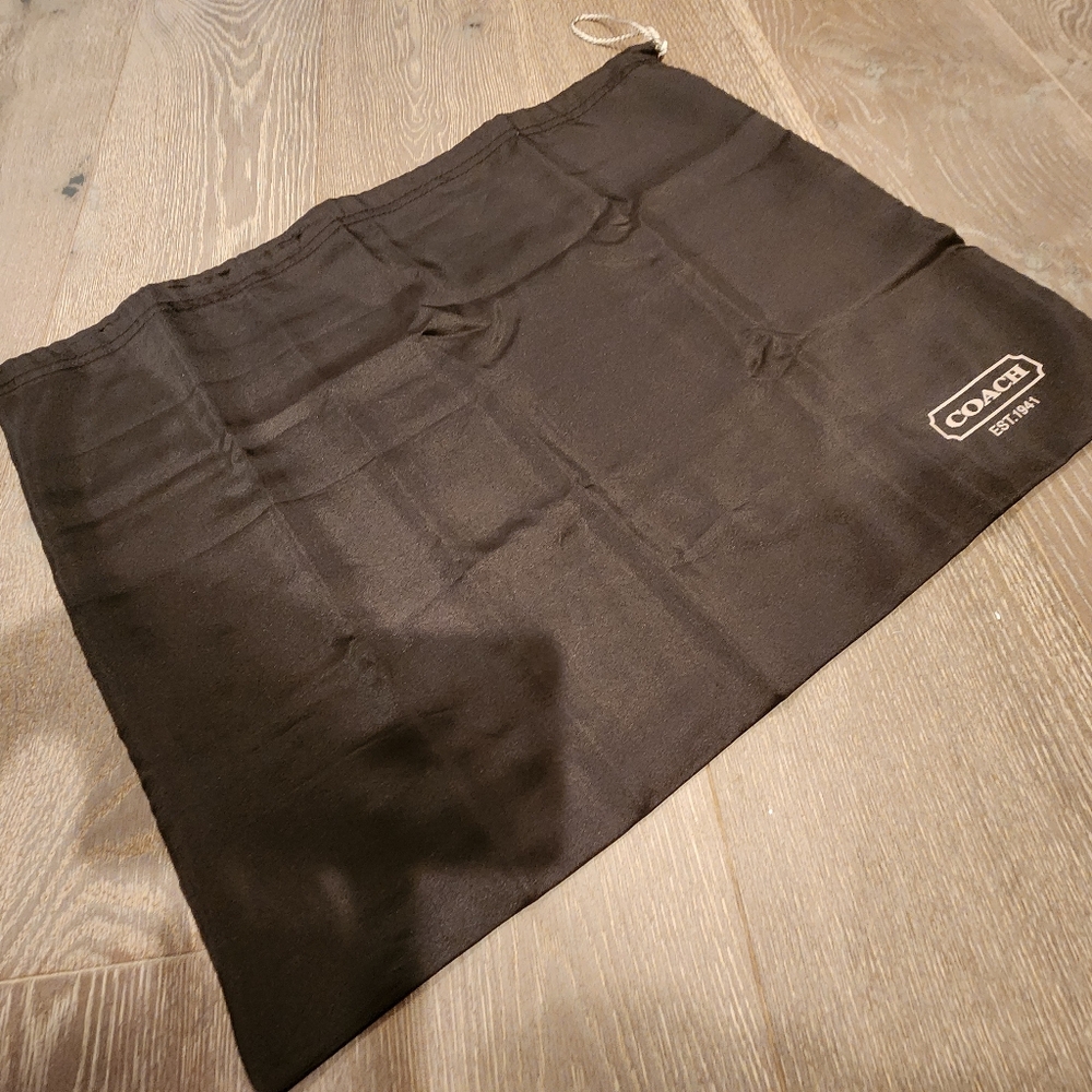 COACH SATEEN DUST STORAGE BAG DUSTER PROTECTION 19 × 15 BROWN